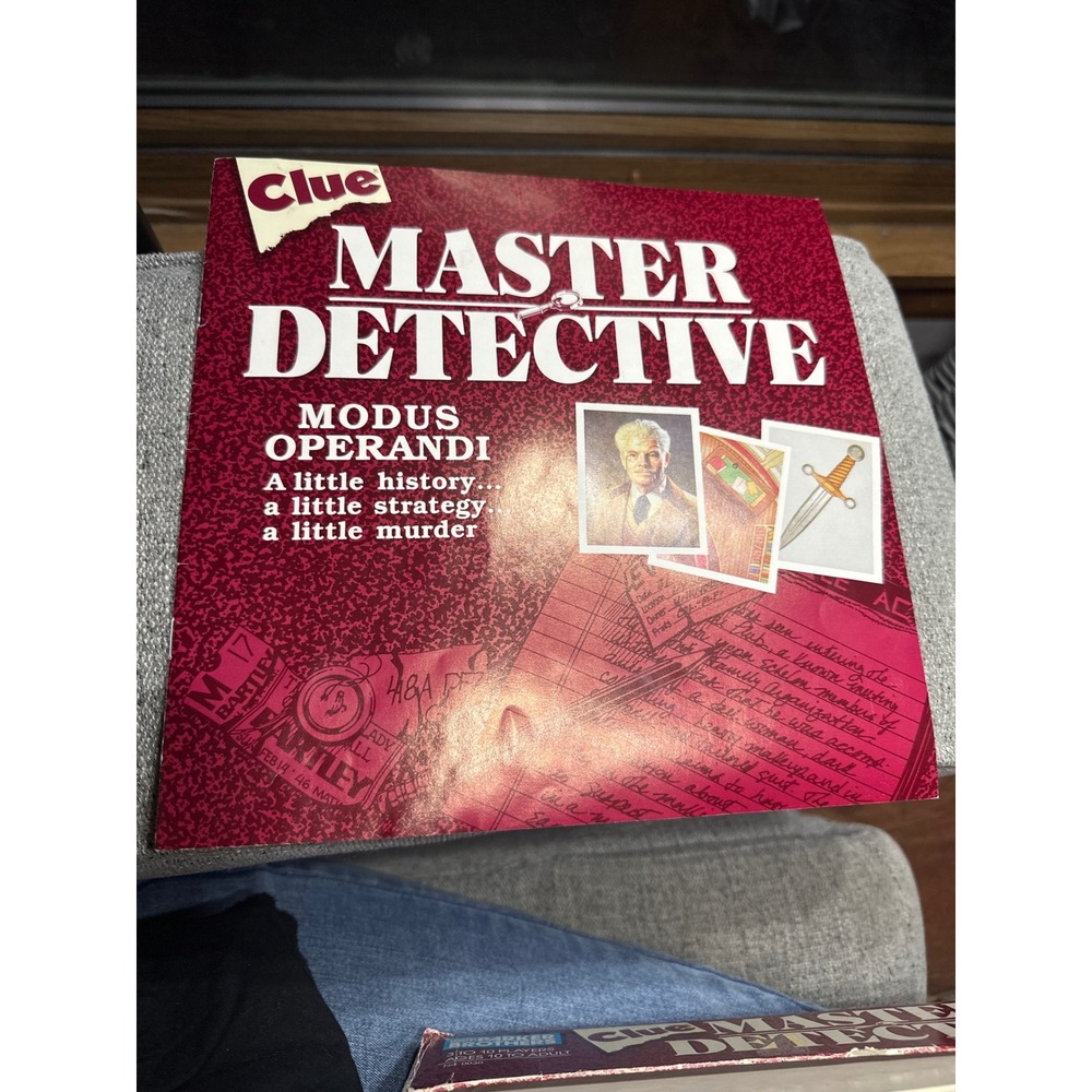 Parker Brothers Clue Master Detective Strategy Guide rules detective notes